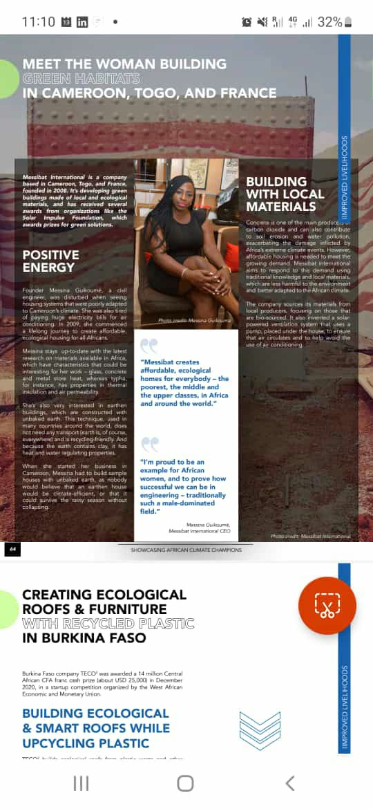 Page 64 d’Africa Innovates consacrée à Messibat International
